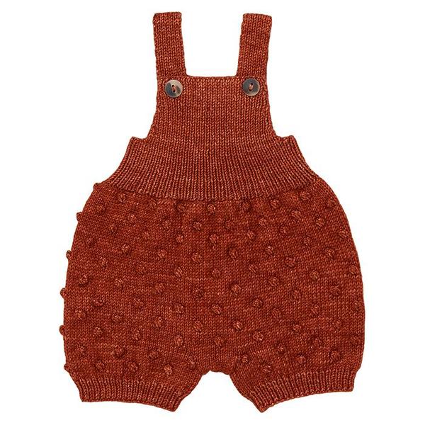 KIDS Misha & Puff Baby Popcorn Romper - Brown | Garmentory