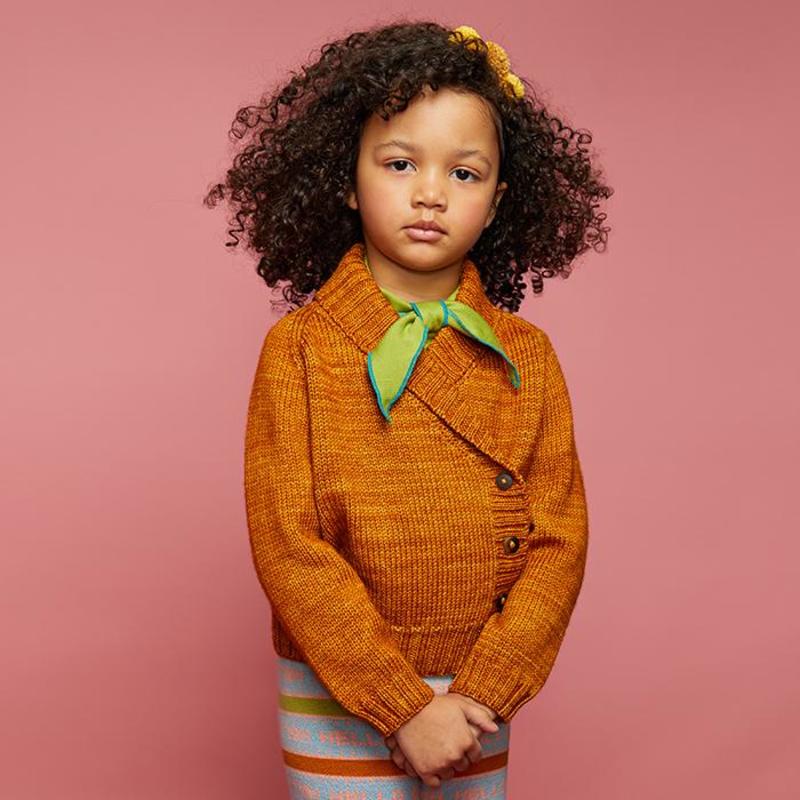 misha and puff ロンギース 6-12 marigold Misha & Puff Child Saltwater Cardigan Marigold Yellow