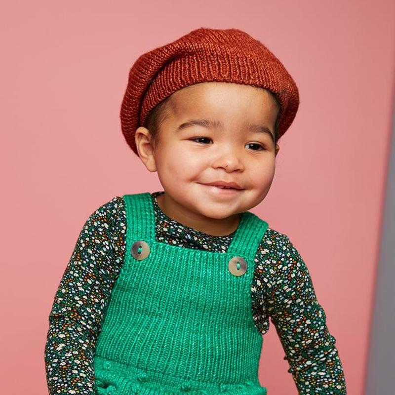 【新品】Misha&Puff Simple Beret Kids Misha & Puff Simple Beret Hat - Henna Brown | Garmentory