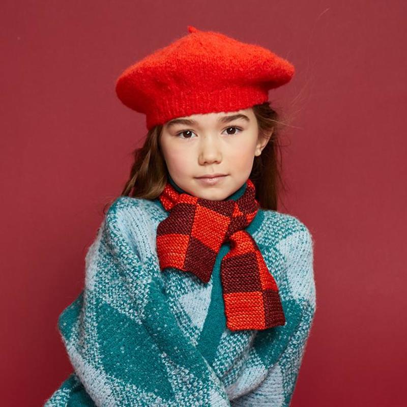 帽子 misha and puff Popcorn Beret 4-6y Kids Misha & Puff Popcorn Beret Hat - Camp Green | Garmentory