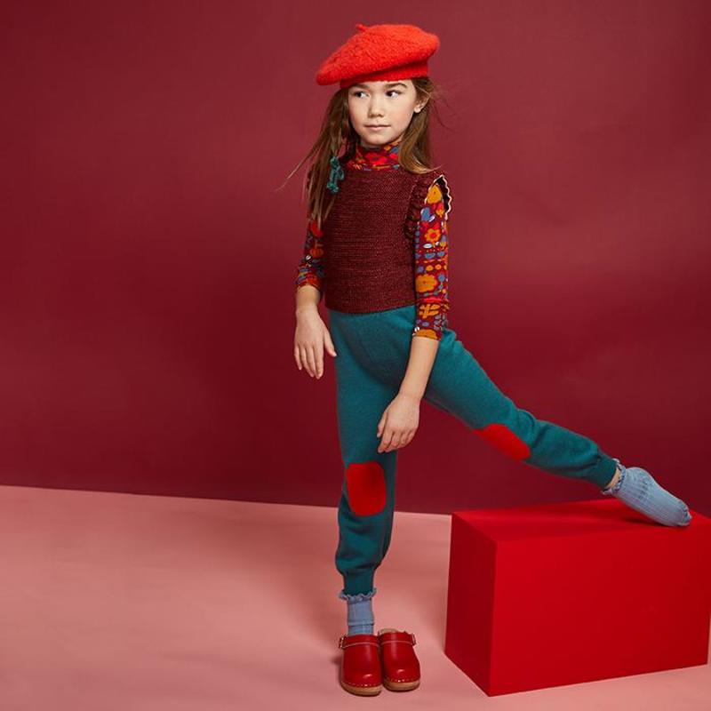 【新品】Misha&Puff Simple Beret Misha & Puff Child Simple Beret Hat Red Flame | Garmentory