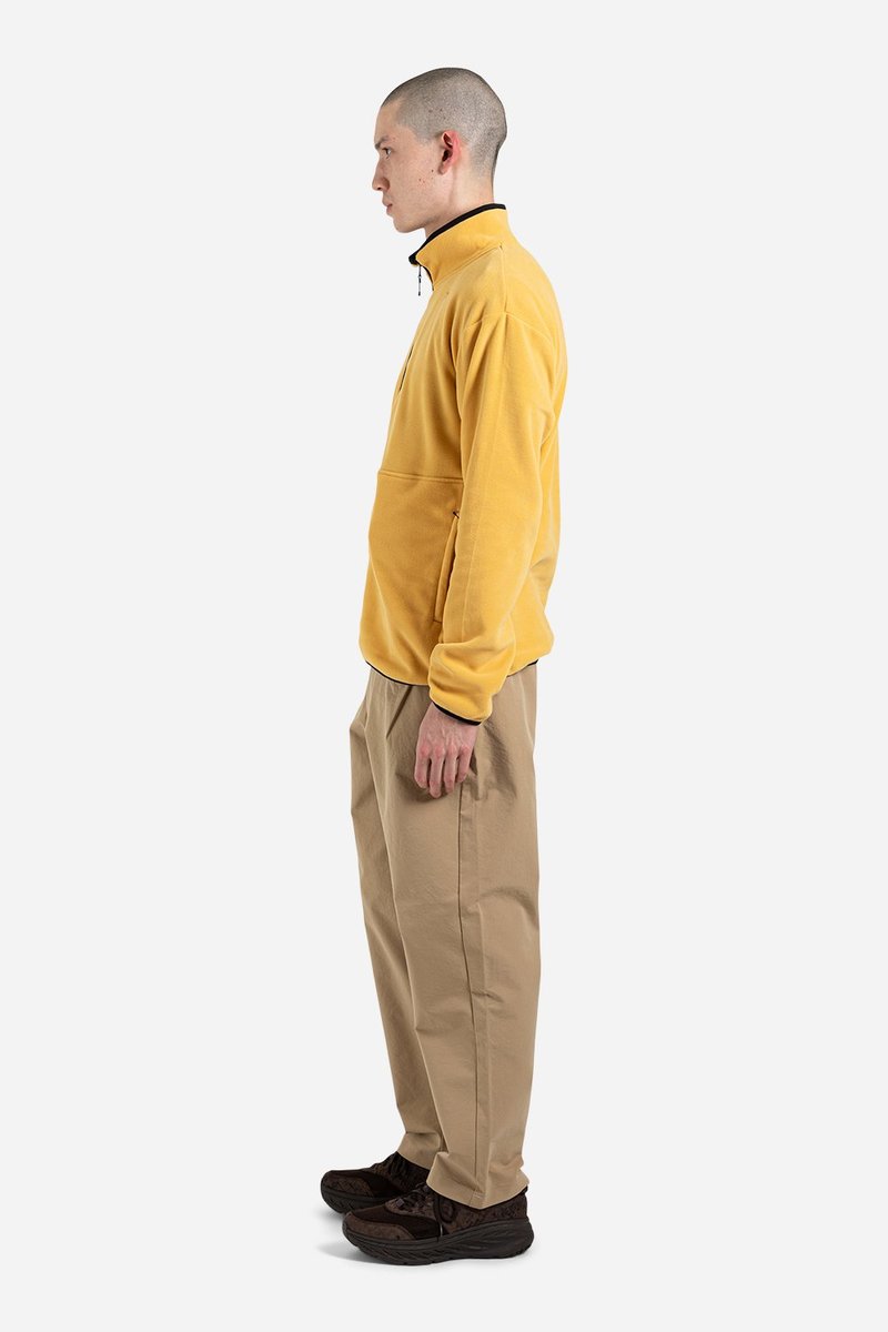 Goldwin Micro Fleece Half Zip Jacket - Bright Gold | Garmentory