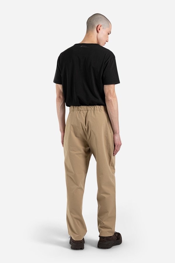 Goldwin One Tuck Tapered Stretch Pants - Clay Beige | Garmentory