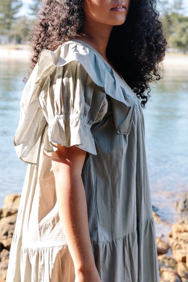 Little Tienda Meadow Maribel Dress - Sage