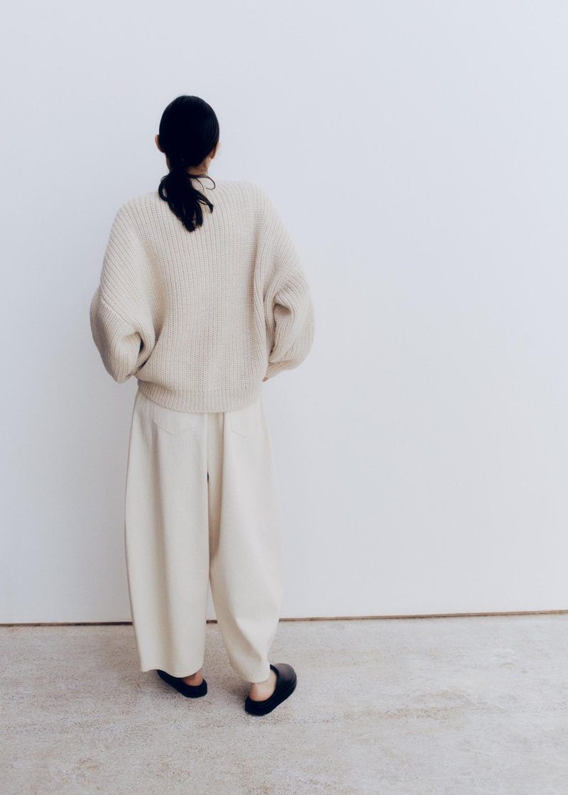 Cordera Ecowool Chunky Cardigan - Nude | Garmentory