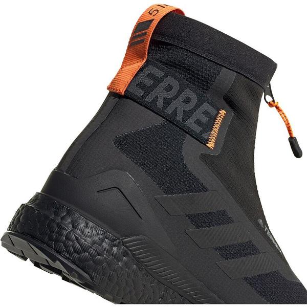 Adidas TERREX FREE HIKER COLD.RDY HIKING BOOTS - Core Black/ Core Black/ Orange