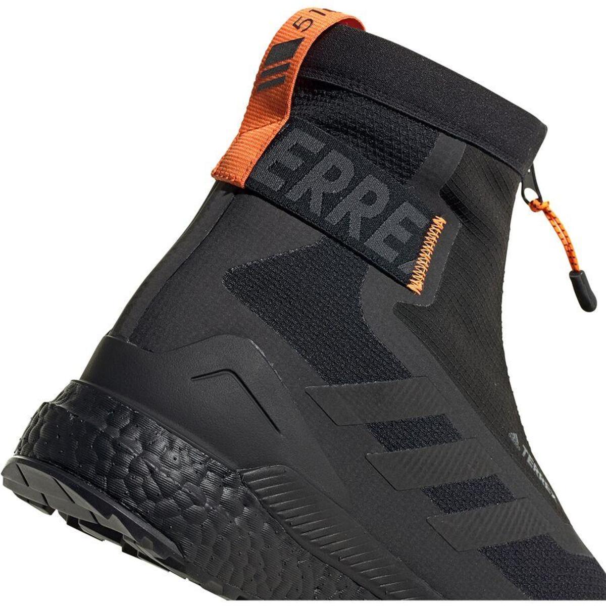 Adidas TERREX FREE HIKER COLD.RDY HIKING BOOTS - Core Black/ Core Black/ Orange - Image 6 of 8