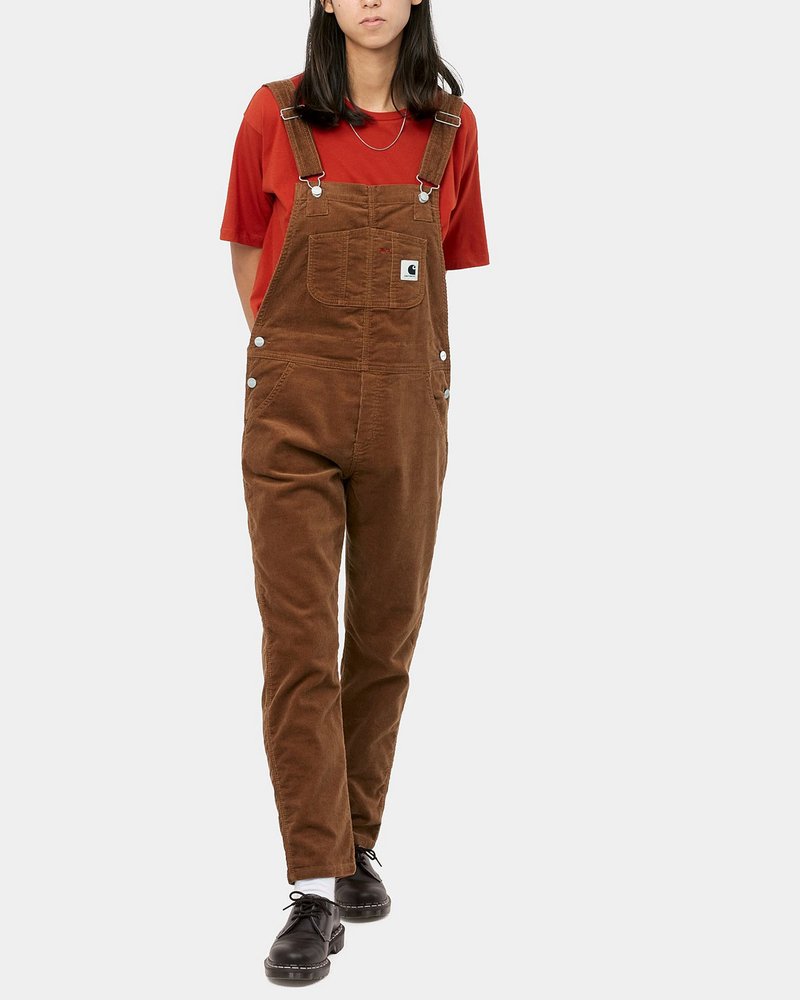 CARHARTT WIP W W Bib Overall - Hamilton Brown/Rinsed | Garmentory
