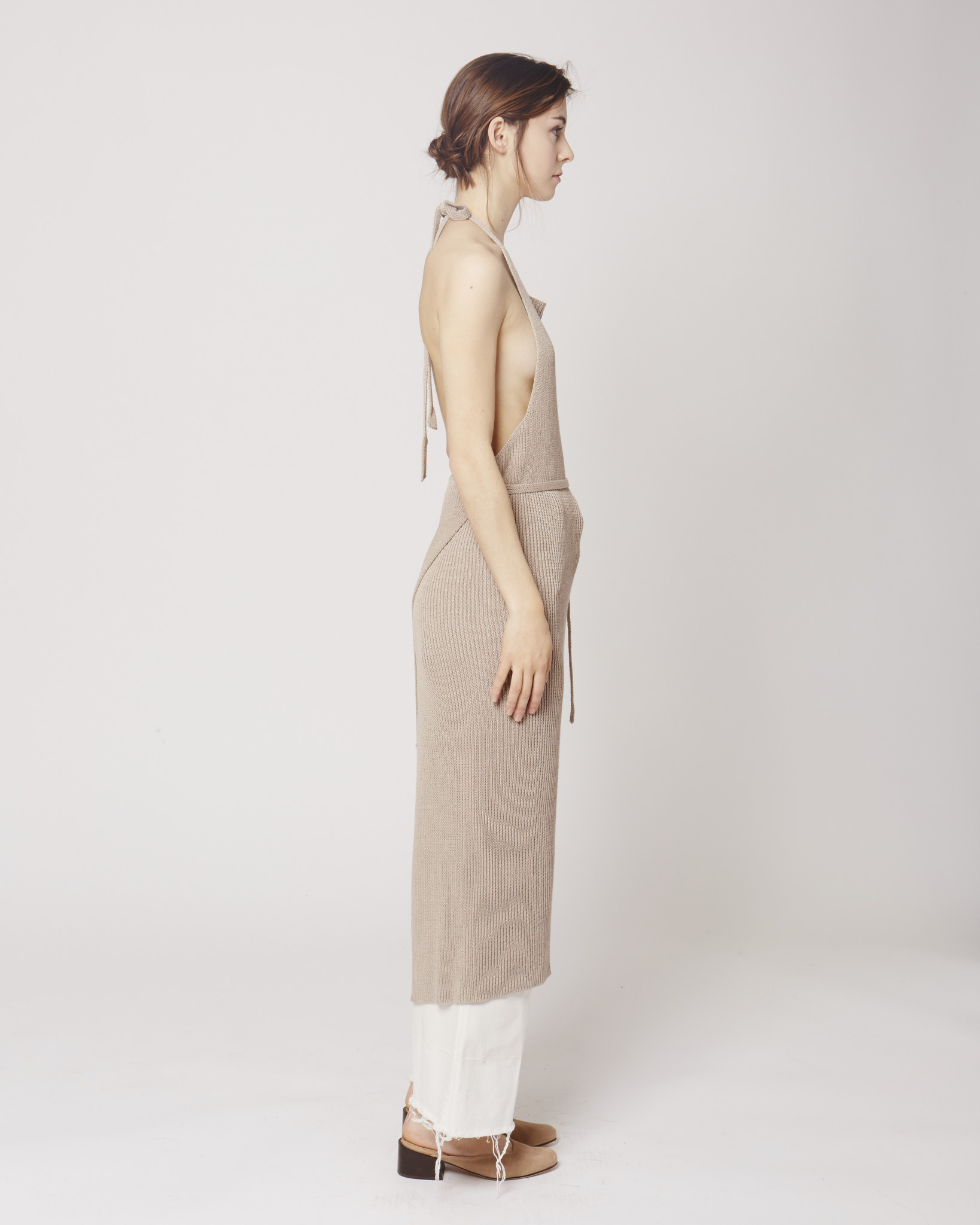 Baserange Knit apron dress libra Garmentory