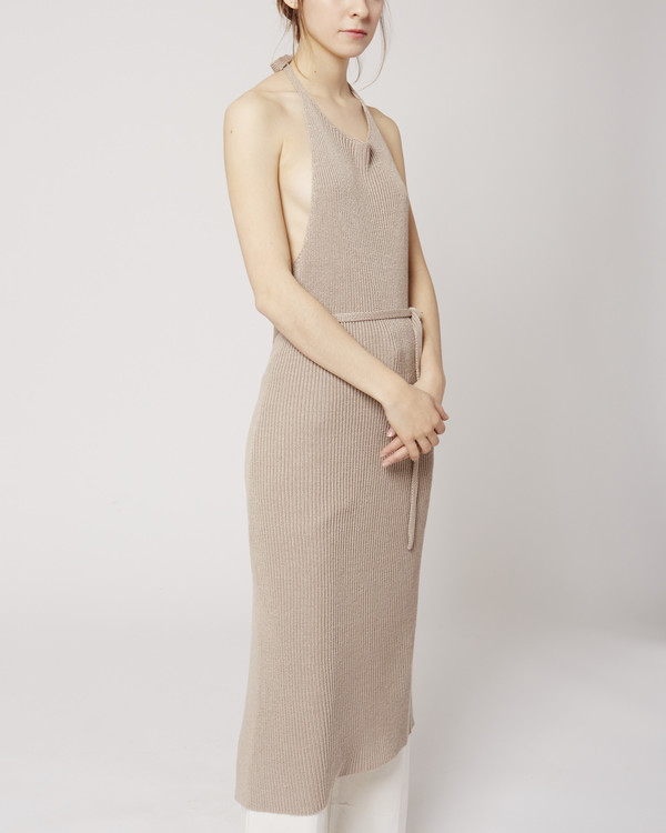 Baserange Knit apron dress libra | Garmentory Baserange Knit apron dress libra | Garmentory