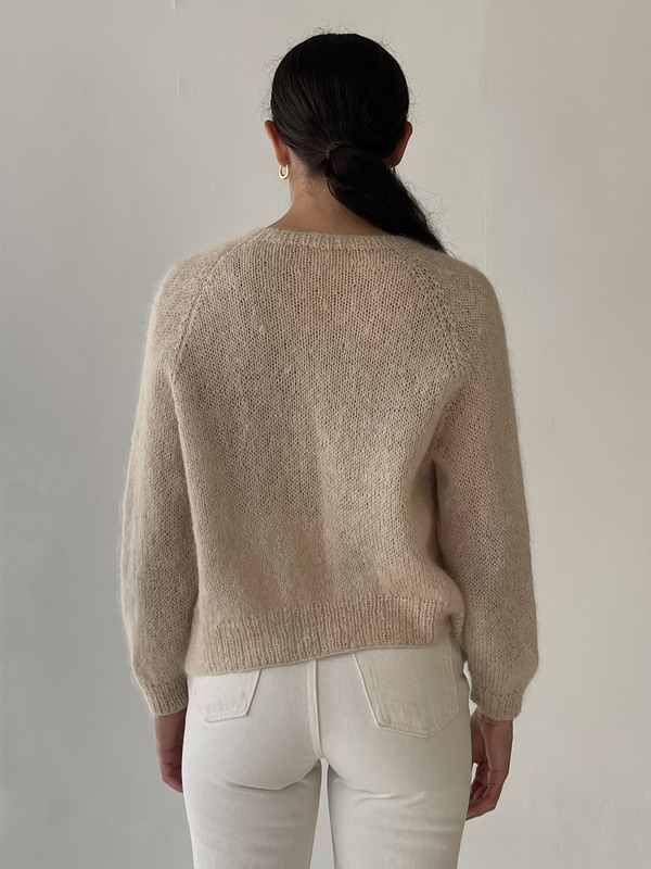 カーディガン Ameri VINTAGE - knuthmarf mix mohair cardigan/graynavy Ameri VINTAGE - knuthmarf mix mohair cardigan/graynavyの通販