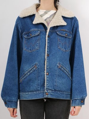 Vintage wrangler sherpa lined jean 