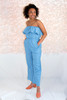 LUCCA Couture Strapless Chambray Jumpsuit  - Thumbnail 2