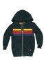 KIDS Aviator Nation 5 Stripe Hoodie - Charcoal - Thumbnail 1