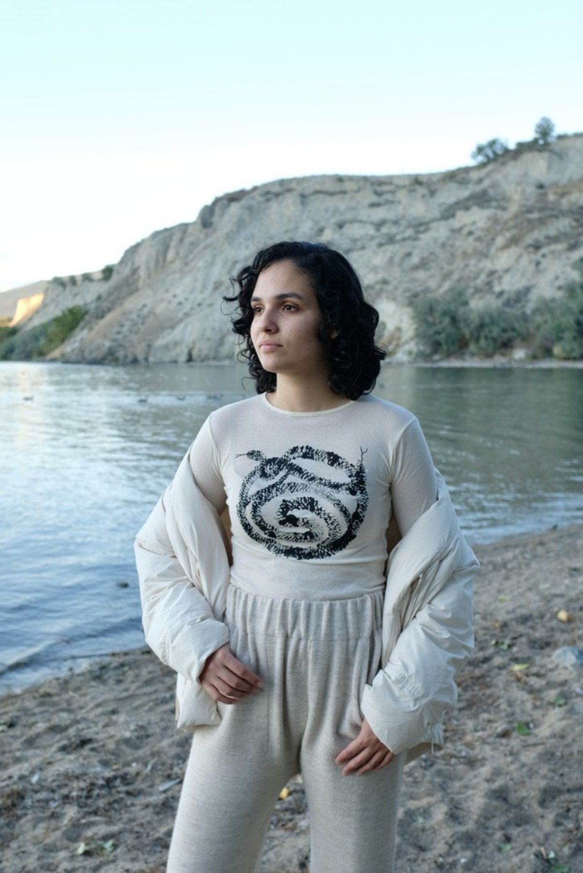 Baserange Puig Long Sleeve - Print/Ecru | Garmentory Baserange Puig Long Sleeve - Print/Ecru | Garmentory