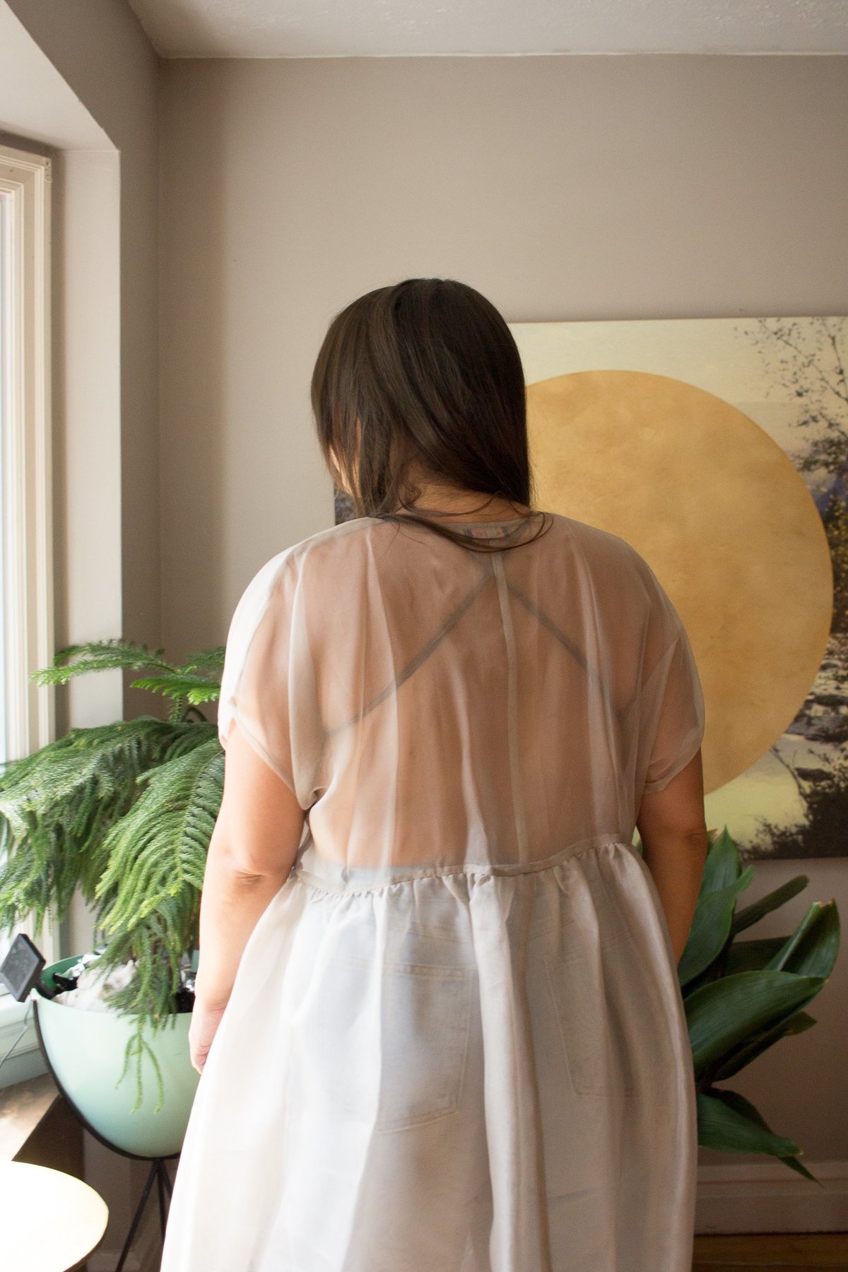 Noémiah Tulip Dress - Mushroom - Image 6 of 9