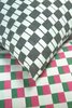 Suzani Pillow Checkered Pillow - Black/White  - Thumbnail 1