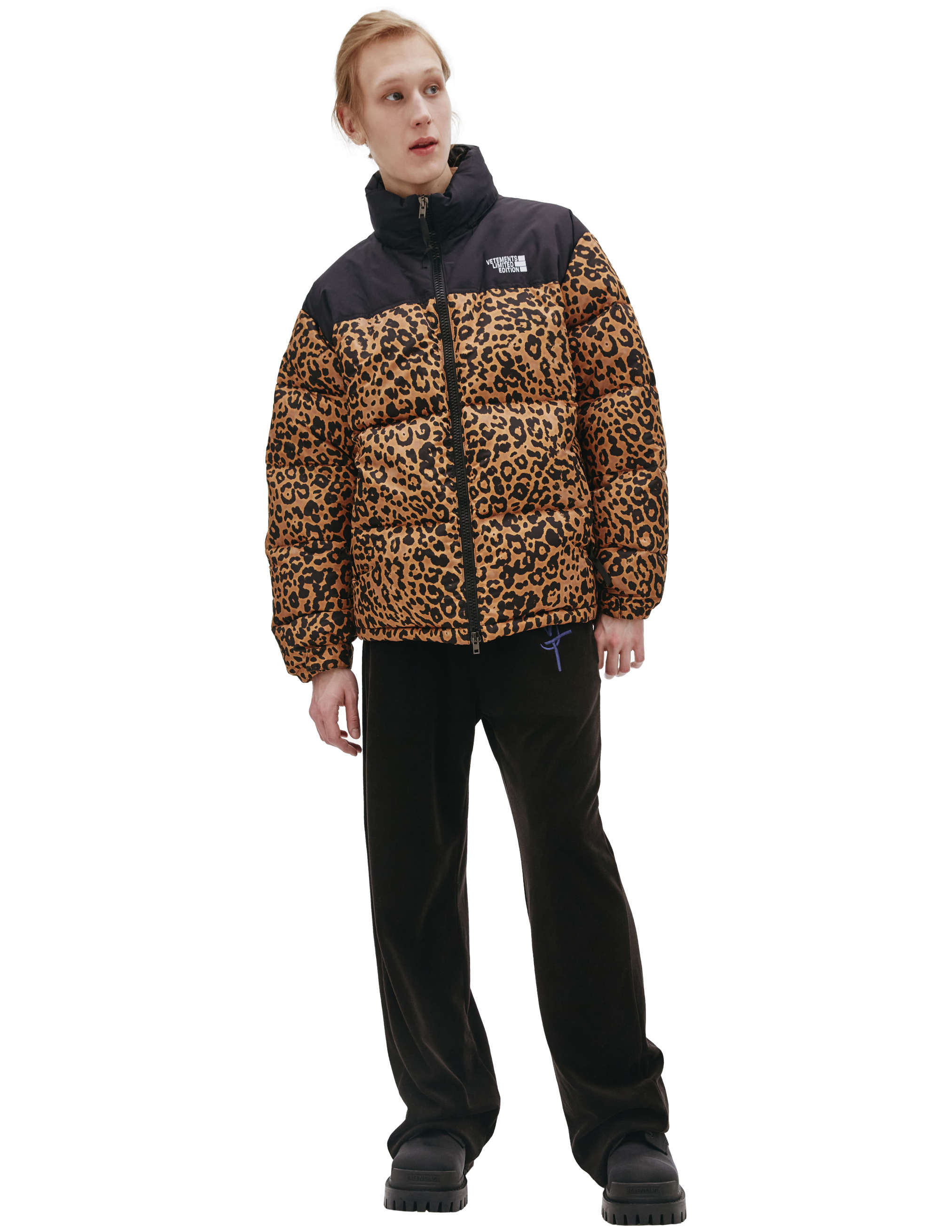 Vetements Leopard Puffer Jacket | Garmentory