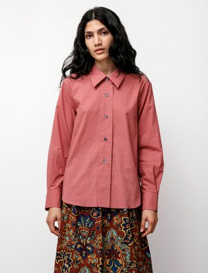Margaret Howell Broad Placket Shirt - Dark Rose | Garmentory Margaret Howell Broad Placket Shirt - Dark Rose | Garmentory