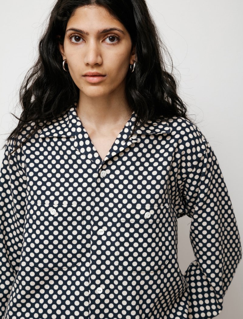 トップス 60s custom needle polka dot shirt Needles Cut Off Polka Dot Shirt - Melton | Garmentory