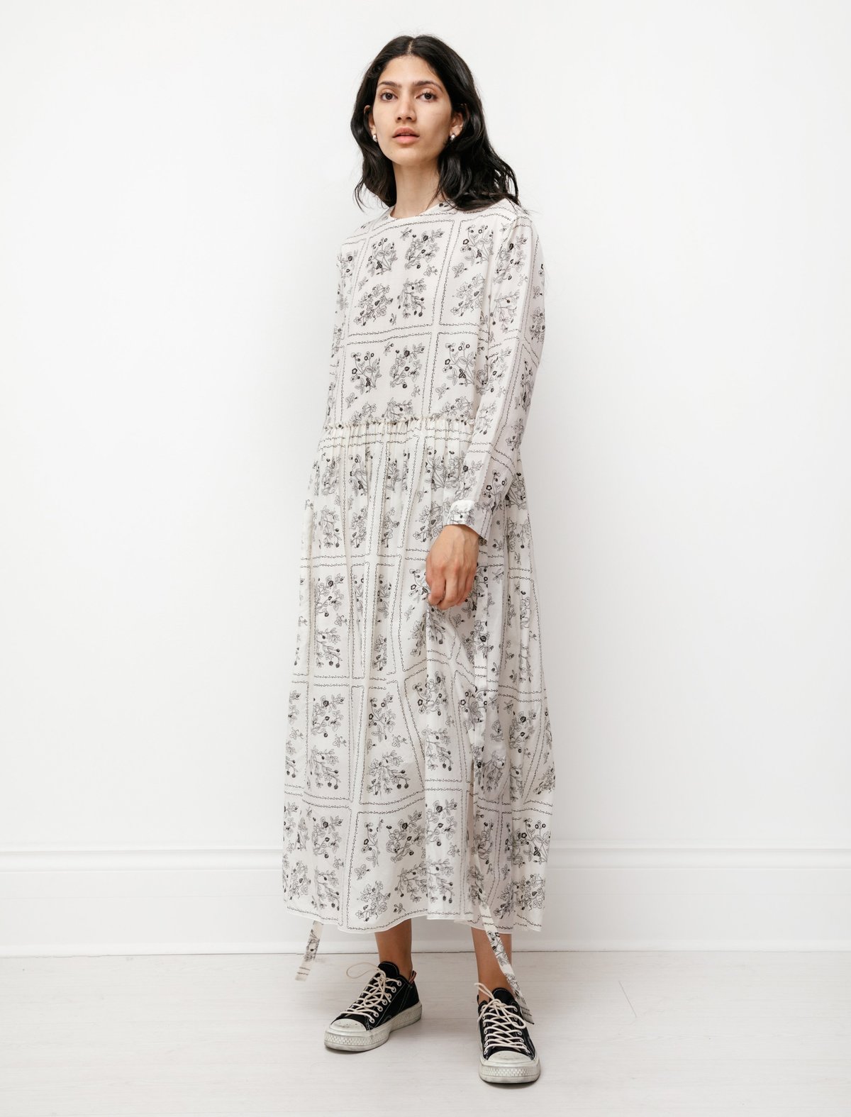 Sara Lanzi Womens Long Apron Dress - Wild Berry - Image 1 of 6