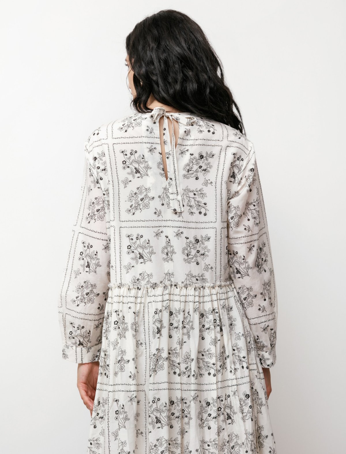 Sara Lanzi Womens Long Apron Dress - Wild Berry - Image 5 of 6