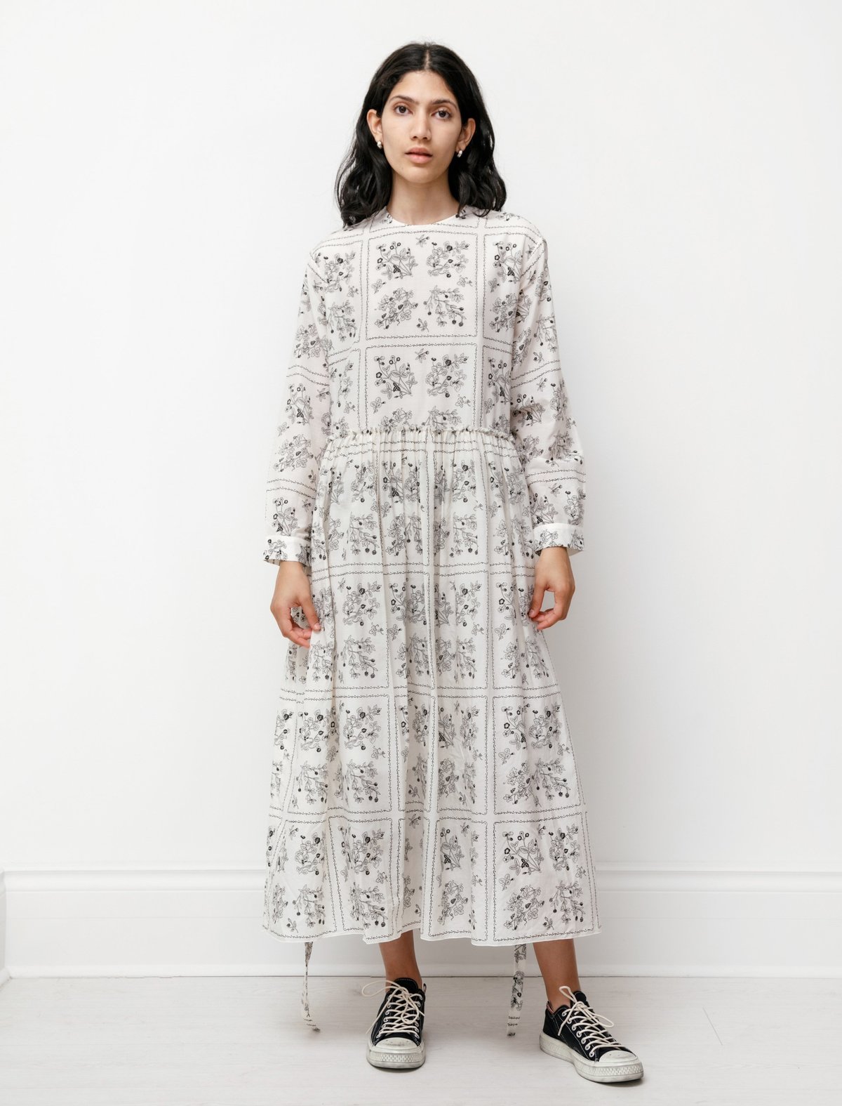 Sara Lanzi Womens Long Apron Dress - Wild Berry - Image 6 of 6