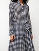 Sara Lanzi Oversize Shirt - Blue Check - Thumbnail 3