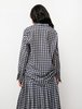 Sara Lanzi Oversize Shirt - Blue Check - Thumbnail 4