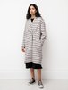 Sara Lanzi Shawl Coat - Check - Thumbnail 4