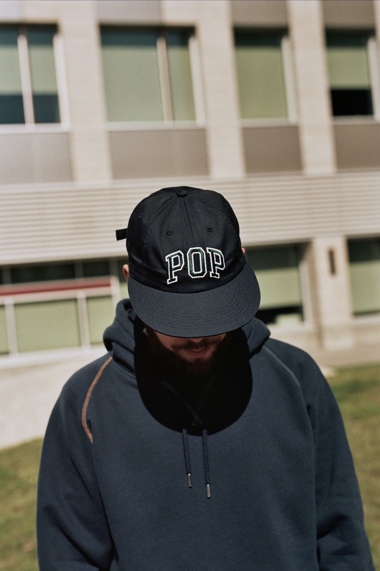 【新作】POP Trading Co Arch 6 Panel Cap Pop Trading Company Men's Arch Logo Six Panel Cap in Olive
