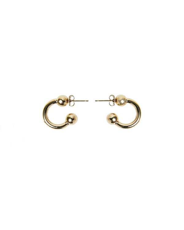 Justine Clenquet DEVON SMALL EARRINGS - GOLD | Garmentory