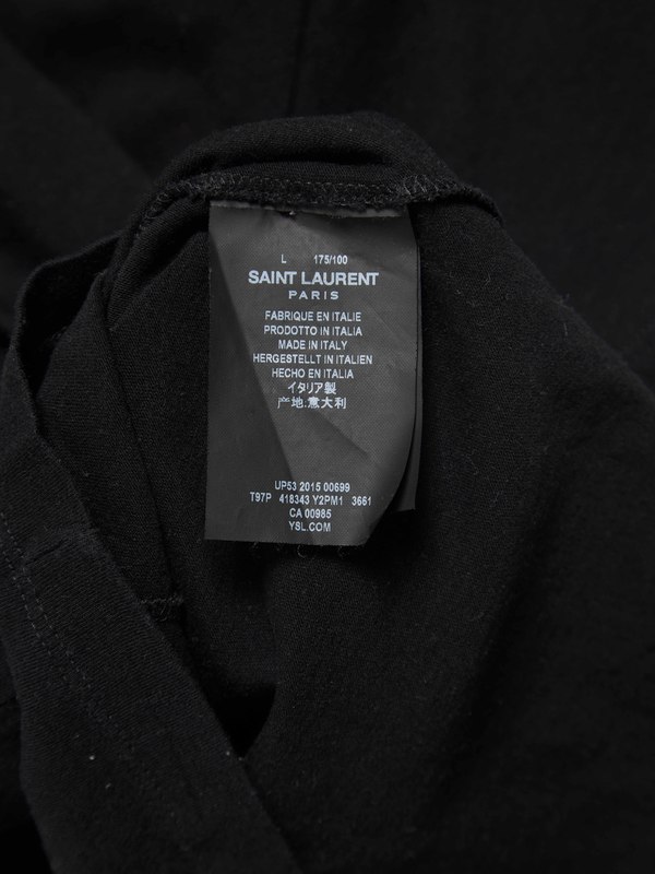Saint Laurent Paris X Hedi Slimane Baby T-shirt - Black | Garmentory