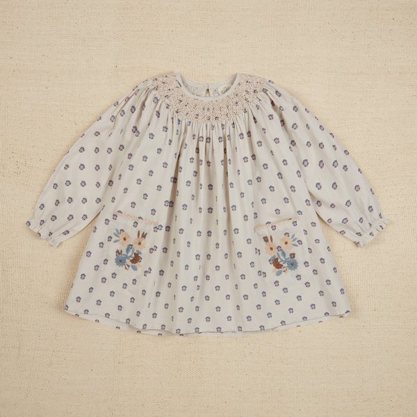Apolina Sissy Smock Dress - Snowdrop Calico | Garmentory