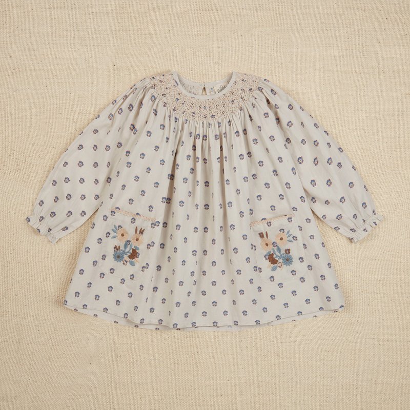 ワンピース Apolina Sissy Smock Dress 2-3y Apolina - Sissy Smock Dress - Mayols Stripe - UK Stockist