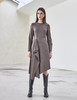 Maison De Ines FRONT SHIRRING DRESS - brown - Thumbnail 5
