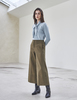 Maison De Ines Oxford Wide Pants - Khaki - Thumbnail 1