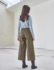 Maison De Ines Oxford Wide Pants - Khaki - Thumbnail 2