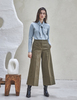 Maison De Ines Oxford Wide Pants - Khaki - Thumbnail 6