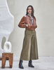 Maison De Ines Oxford Wide Pants - Khaki - Thumbnail 13
