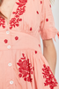 Pink Chicken Farrah Dress - Coral - Thumbnail 2