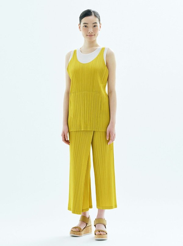 Pleats Please by Issey Miyake May Apron Top - Ochre | Garmentory