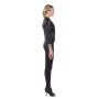 LAMARQUE Mae Basketweave Detail Leather Jacket LAMARQUE Mae Basketweave Detail Leather Jacket