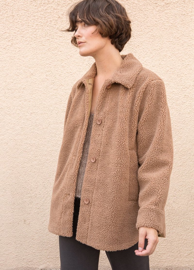 【送料&関税込】Golden  Single-breasted Shearling Jacke Lotte, Sheepskin jacket with double collar for men | Mackage® US