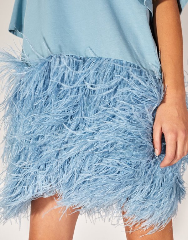 princess polly baby blue dress Elie Tahari | Dresses | Elie Tahari Blues Beaded Sleeveless Dress With  Feather Trim