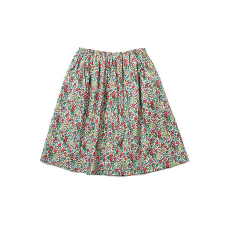 kids Caramel HEDERA SKIRT - NAVY CHECK | Garmentory