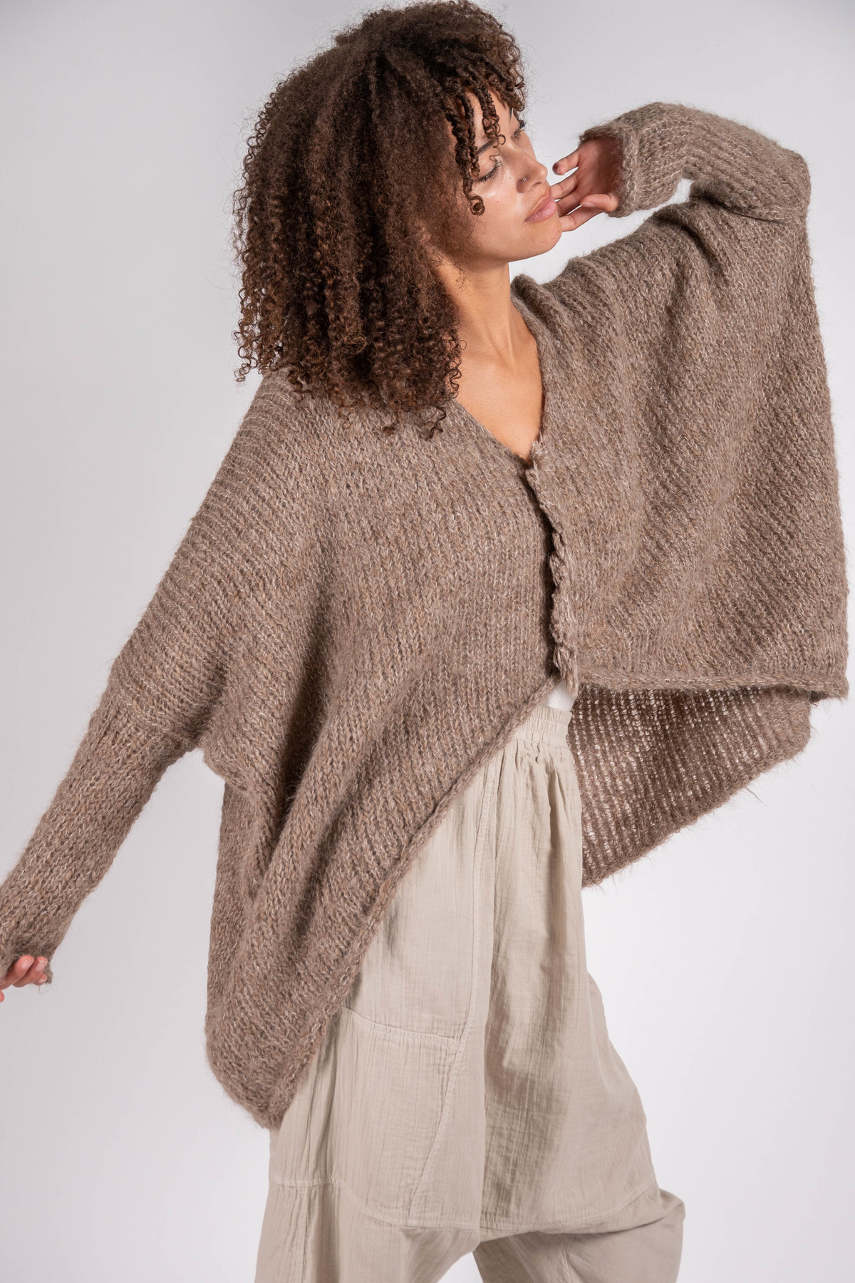 Atelier Delphine Ren Suri Alpaca Knit Top - Cedar - Image 1 of 8