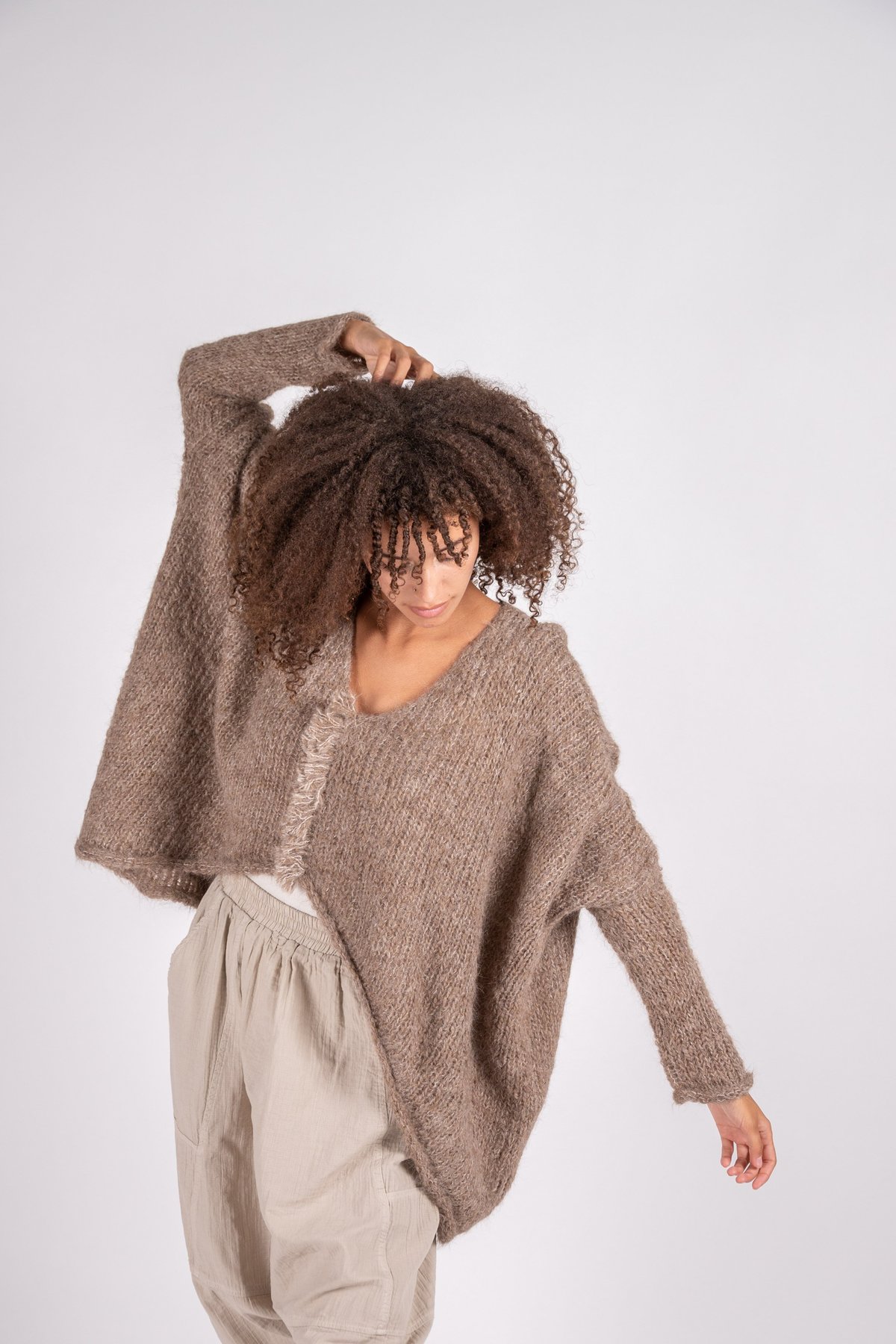 Atelier Delphine Ren Suri Alpaca Knit Top - Cedar - Image 2 of 8