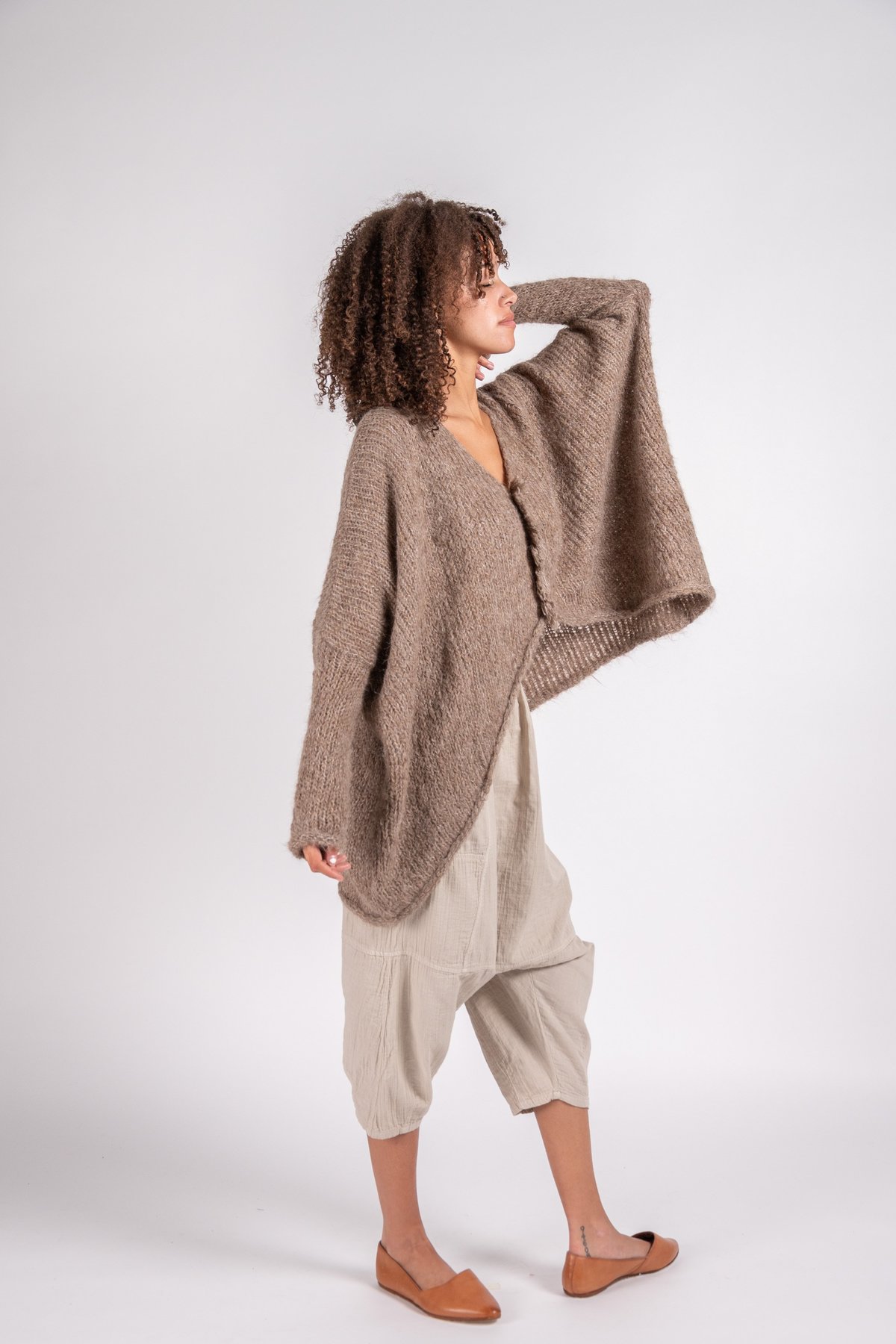 Atelier Delphine Ren Suri Alpaca Knit Top - Cedar - Image 4 of 8
