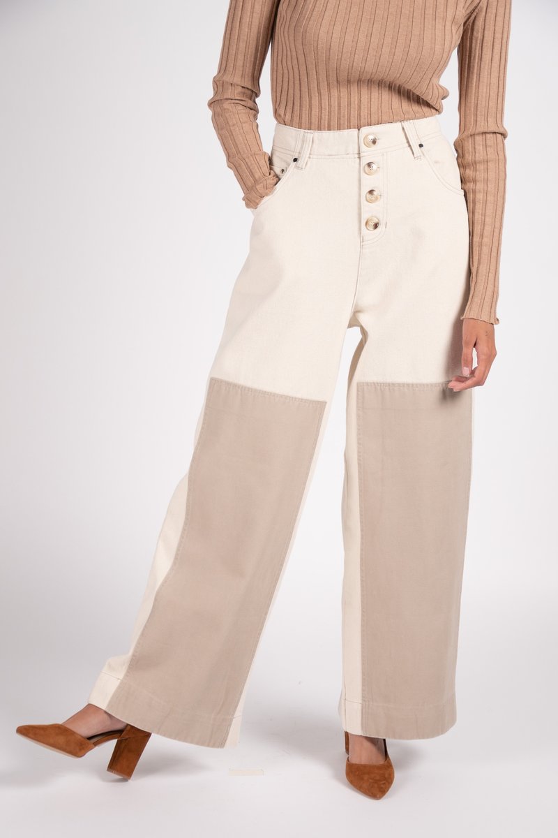 L.F.Markey Wilder Utility Jeans - Ivory L.F.Markey Wilder Utility Jeans - Ivory